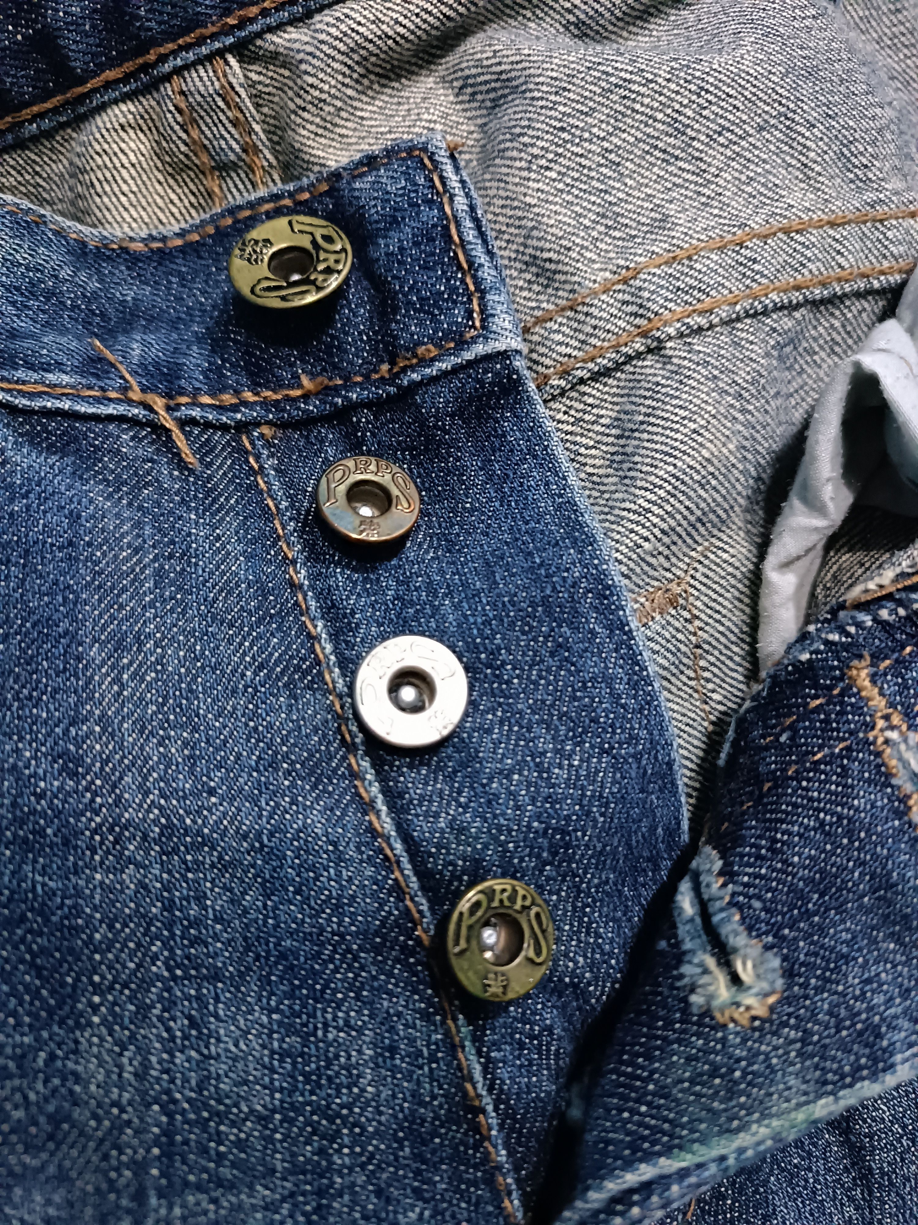 Prps Prps Noir Japanese Denim Distressed Thrashed Crop Fit Size US 28 / EU 44 - 7 Thumbnail