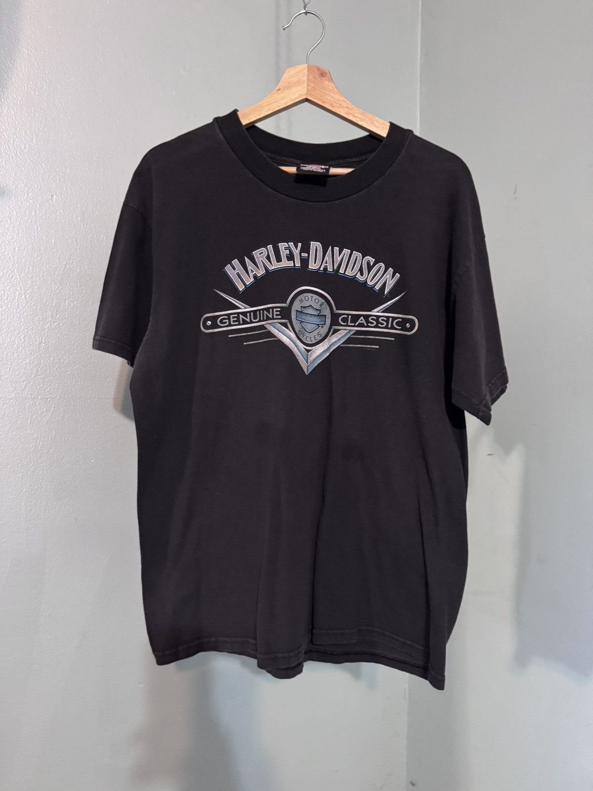 Harley Davidson Harley-Davidson Black Short Sleeve Van Nuys Grey Logo Large Size US L / EU 52-54 / 3 - 1 Thumbnail