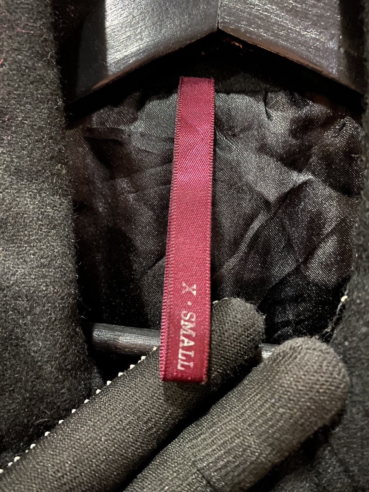 If Six Was Nine × Japanese Brand Black Wool-Blend Biker Jacket | Modern Chic Moto Style Size US XS / EU 42 / 0 - 4 Thumbnail
