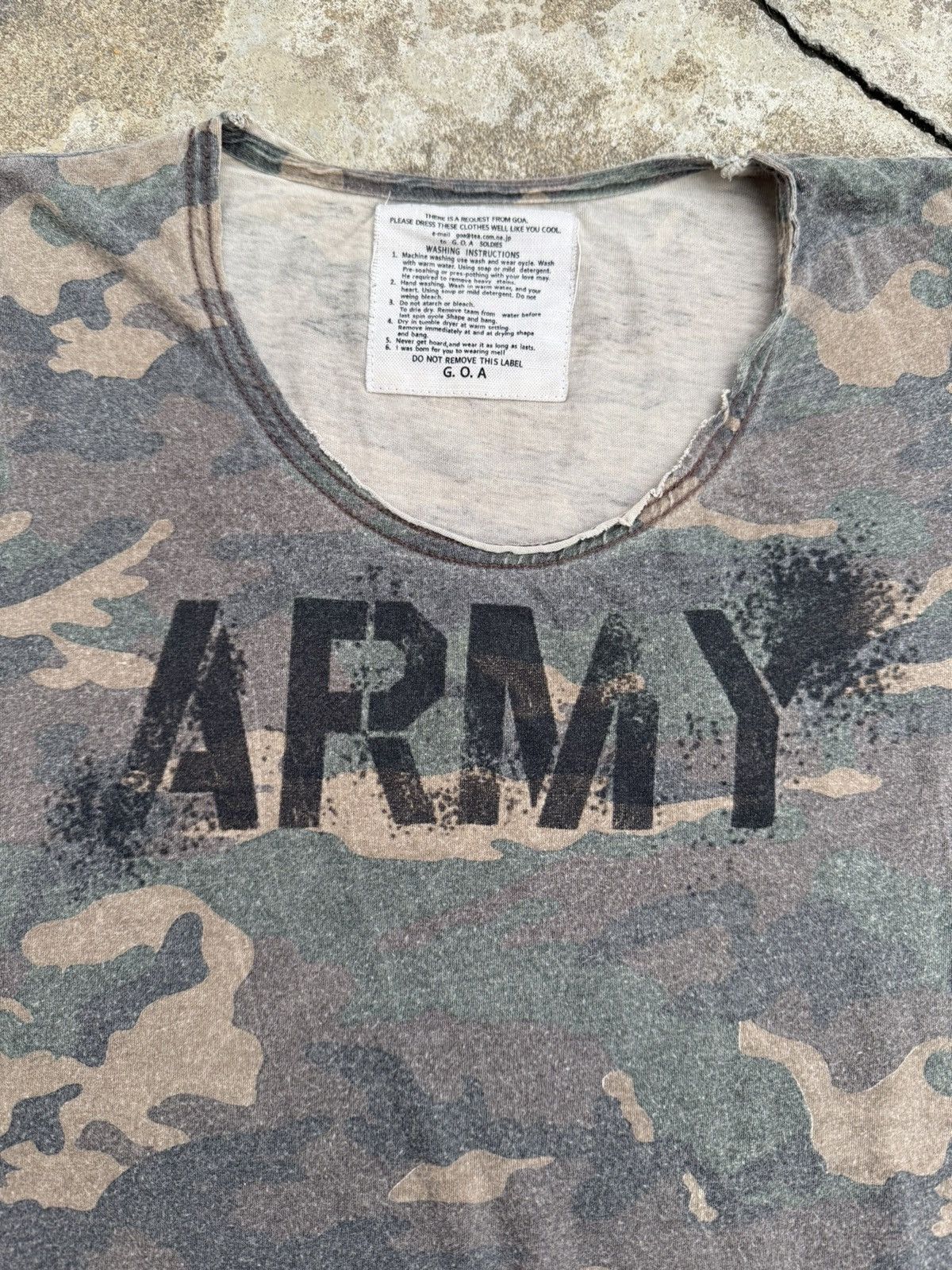 If Six Was Nine G.O.A "Army" T Shirt Size US M / EU 48-50 / 2 - 4 Thumbnail