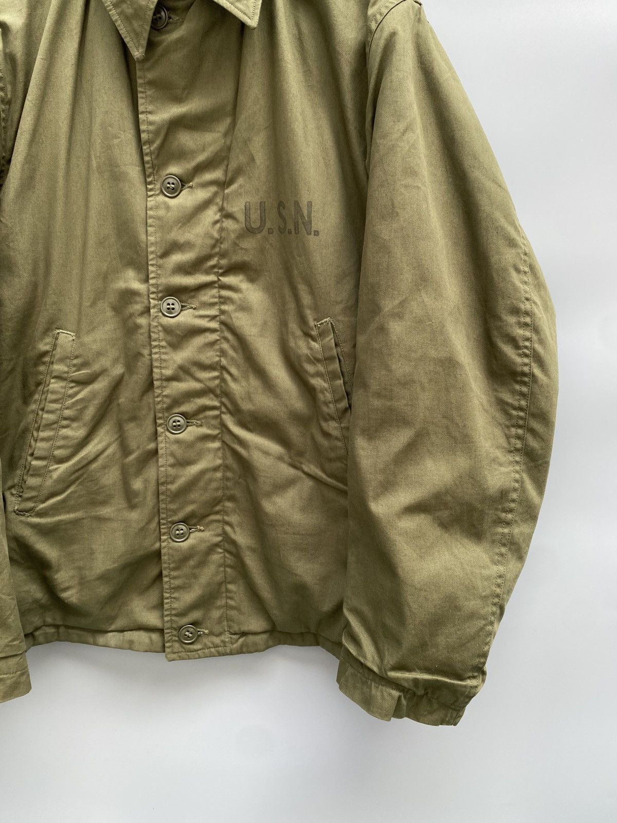 Vintage USN 1944 Field Jacket WW2 N-4 Deck Jacket Size US M / EU 48-50 / 2 - 5 Thumbnail