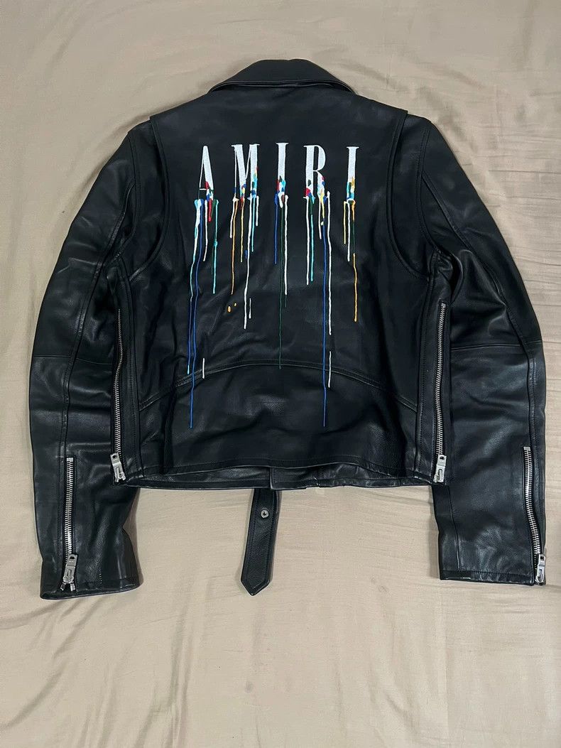 Amiri Limited Edition Leather Motorcycle Jacket-dmc