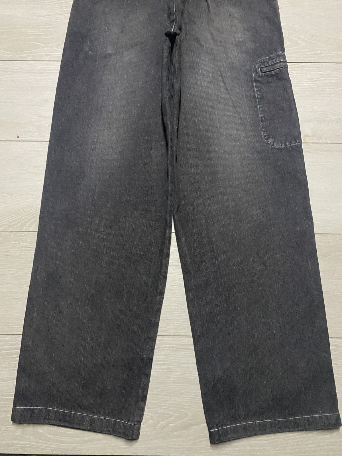 Japanese Brand Vintage Monterey & Carmei Black Faded Cargo Pants Size US 31 - 6 Thumbnail