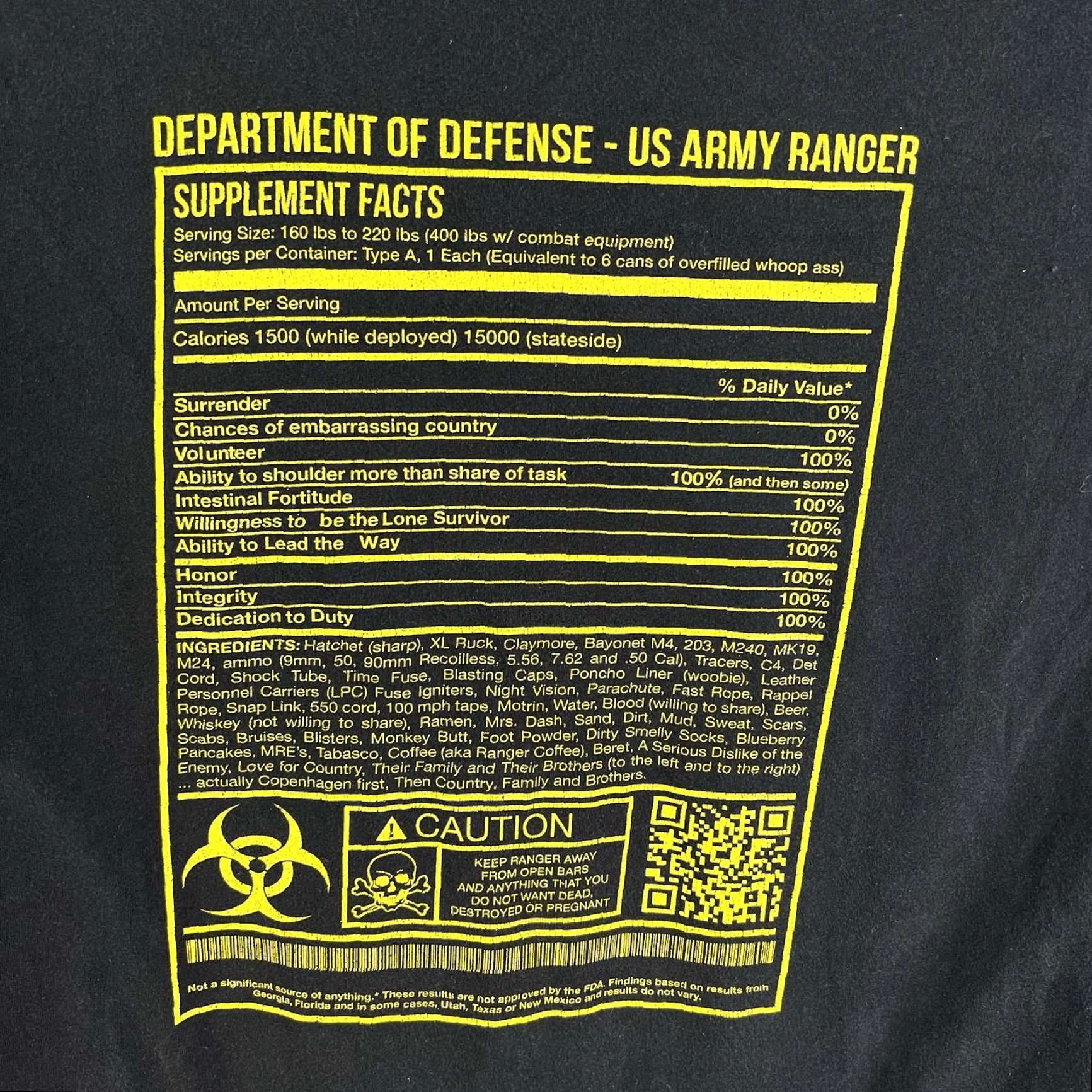 Vintage VINTAGE US Army Ranger DOD T-Shirt Mens Large Black Graphic Print Soldier Aquaman Crew Neck Short Sleeve Casual Size US L / EU 52-54 / 3 - 5 Thumbnail