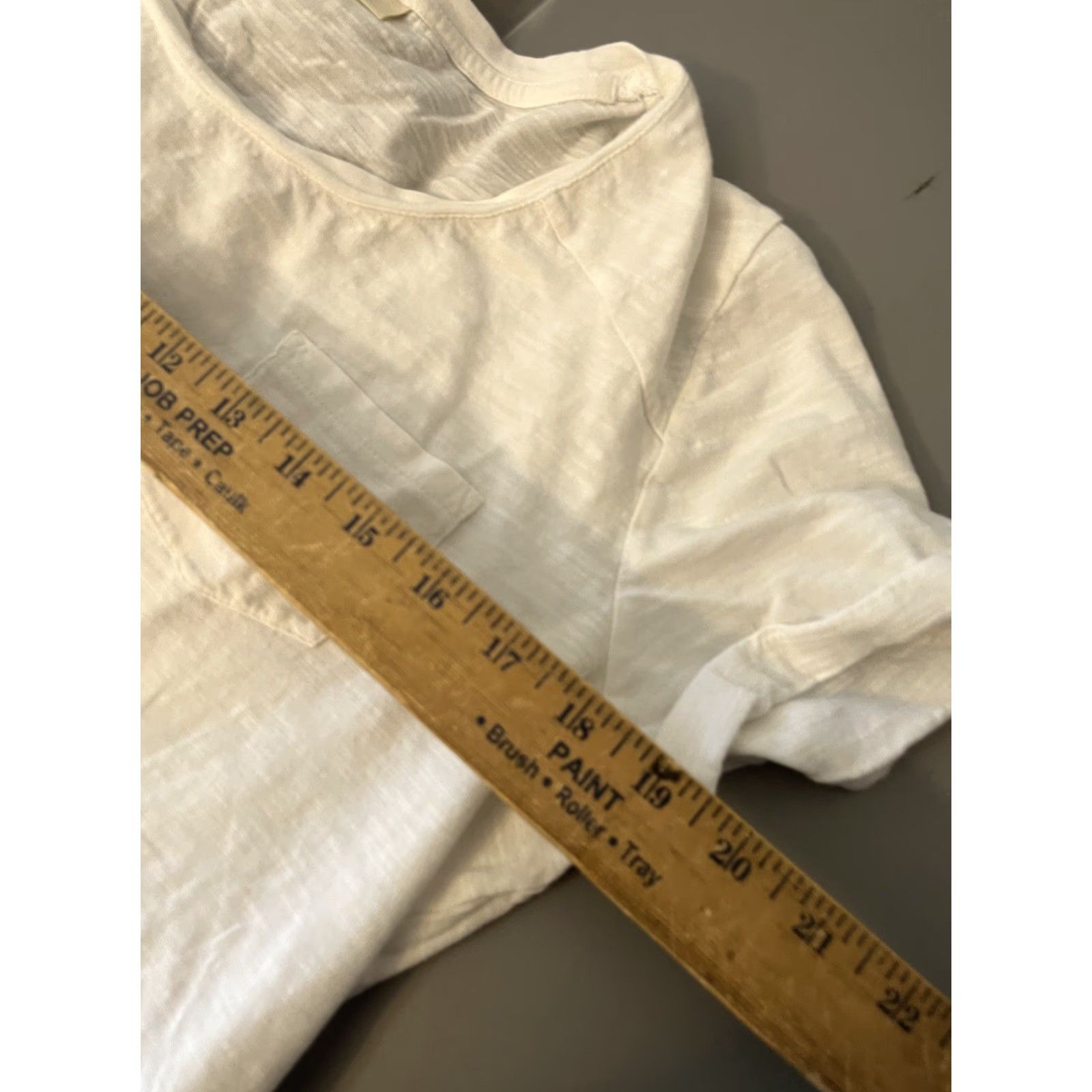 Style & Co Style & Co. White Women Tee Pocket Short Sleeve Size Medium Shirt Womens Pocketed Tee Size 32" / US 10 / IT 46 - 5 Thumbnail