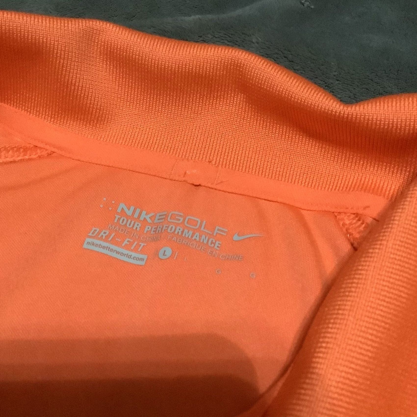 Nike Nike Tour Performance Polo Shirt Mens L Orange Dri-Fit Golf Activewear Shirt Size US L / EU 52-54 / 3 - 2 Thumbnail