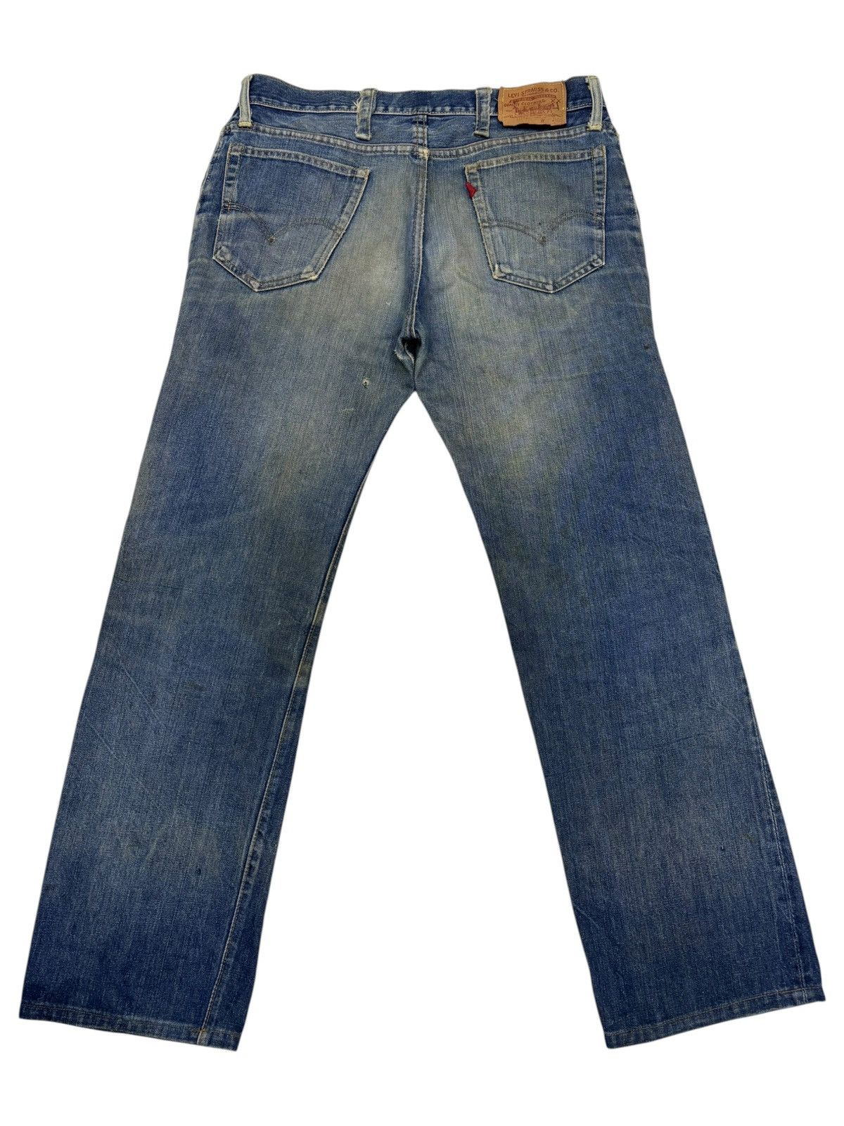 Levi's Levis 505 70s Button 8 Distressed Denim Jeans Size US 35 - 2 Thumbnail