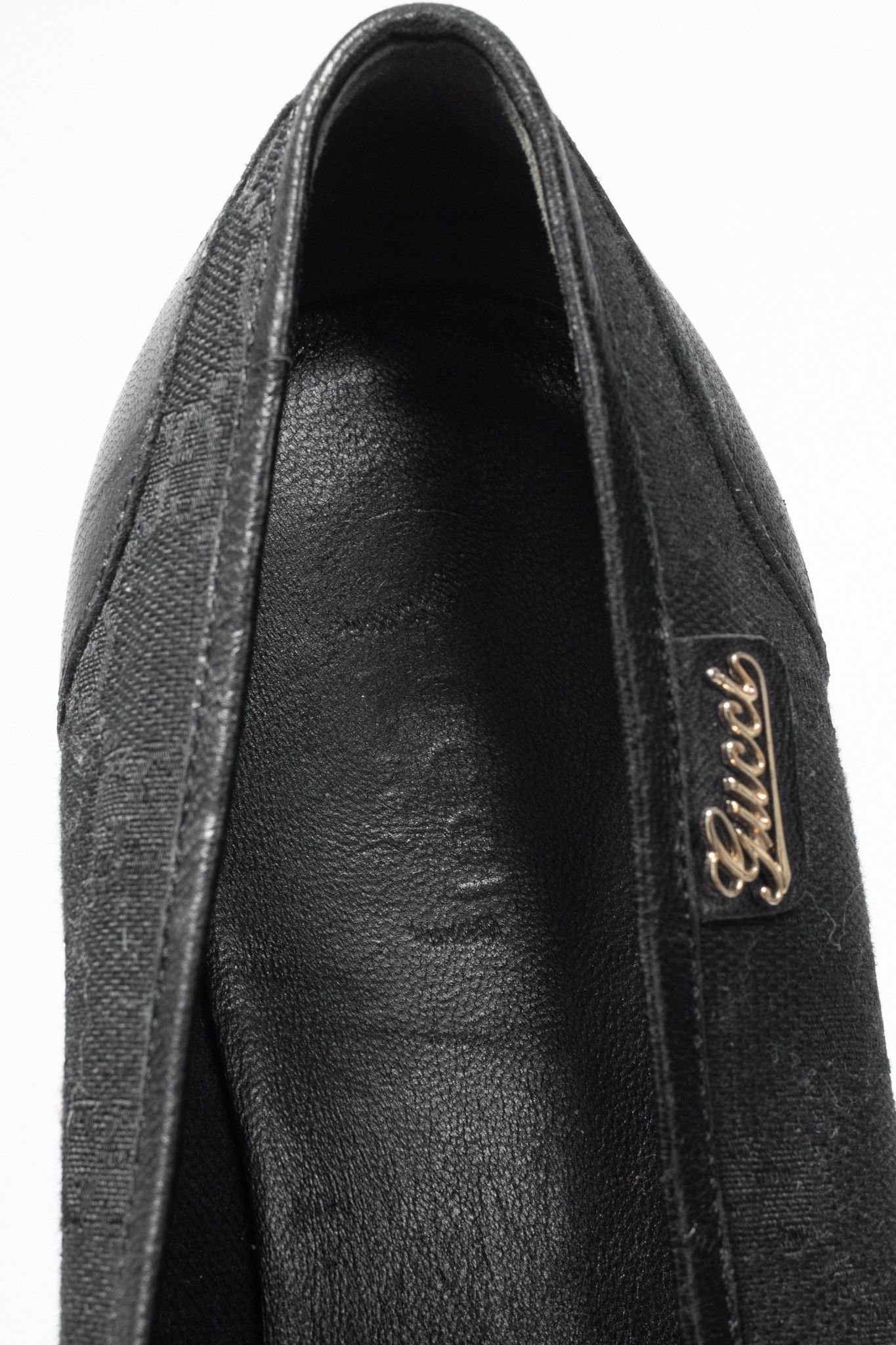 Gucci Gucci Black GG Canvas Web Ballet Flats Size US 8 / IT 38 - 11 Thumbnail