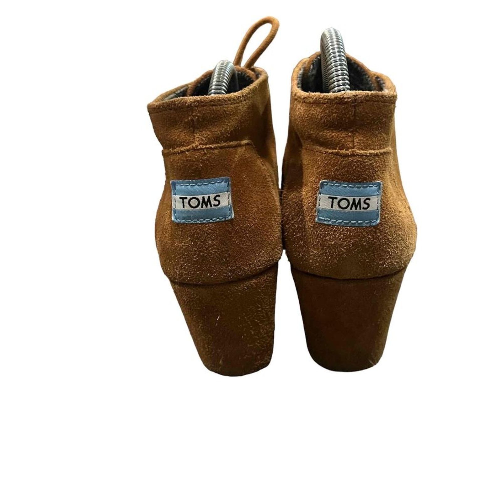 Toms TOMS Desert Wedge Lace-Up Ankle Booties Womens Size 10 Brown Size US 10 / IT 40 - 6 Thumbnail
