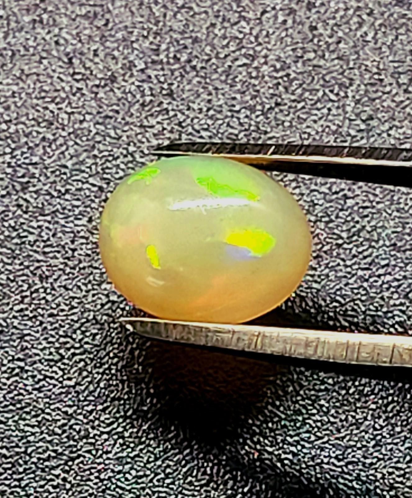 Certified Natural Opal 1.41cts Cabochon Fire Brilliant Color