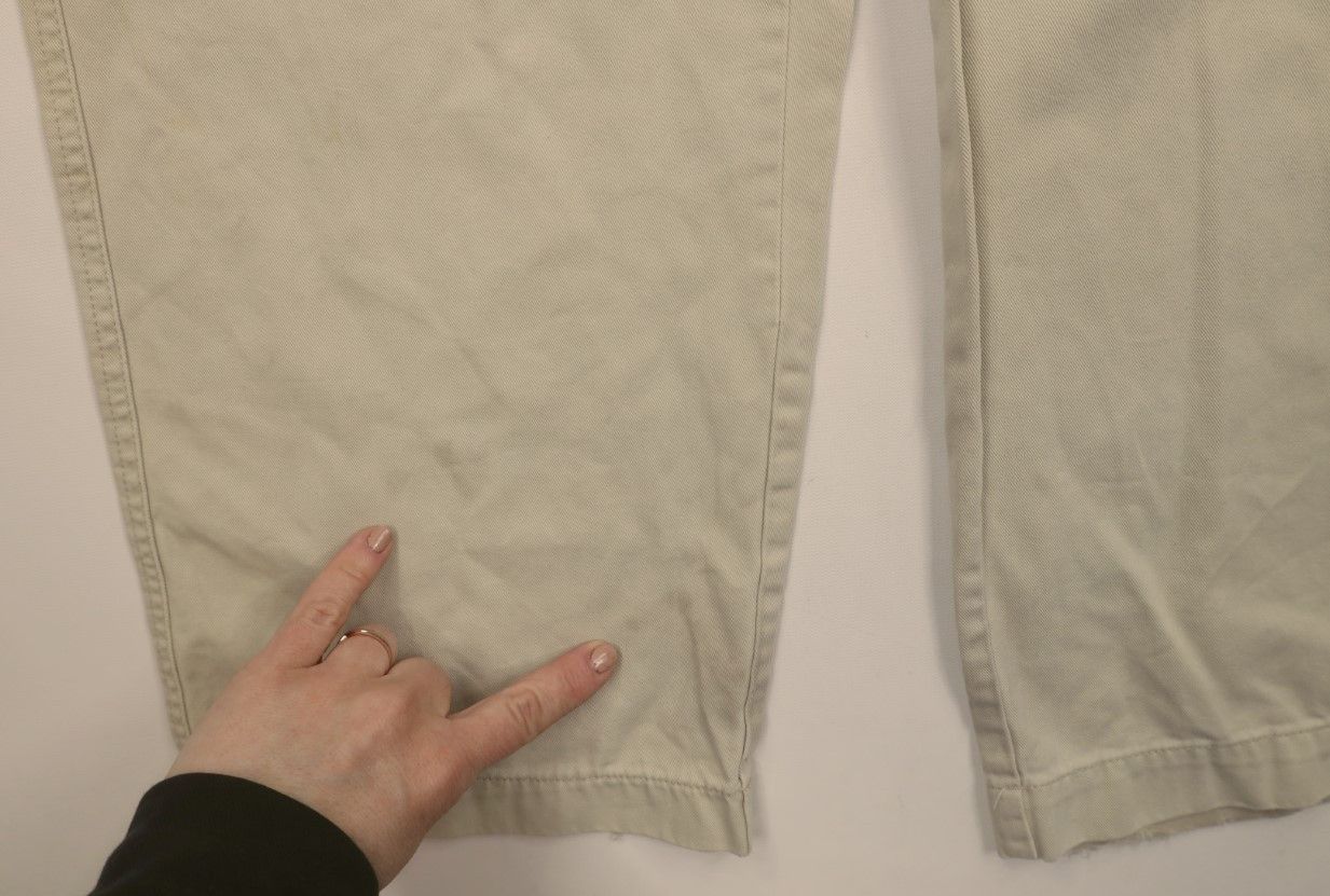 Gap × Vintage Vintage 90s Y2K Gap Baggy Wide Leg Cargo Pants Beige Cotton Size US 34 / EU 50 - 5 Thumbnail