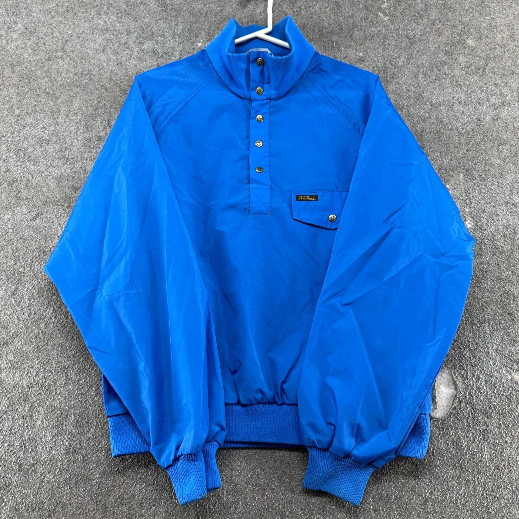 Eddie Bauer VINTAGE Eddie Bauer Jacket Mens M Blue Windbreaker Hooded 90s Nylon Snap Pullover Polka Dot Jacket Mens Size US M / EU 48-50 / 2 - 2 Thumbnail
