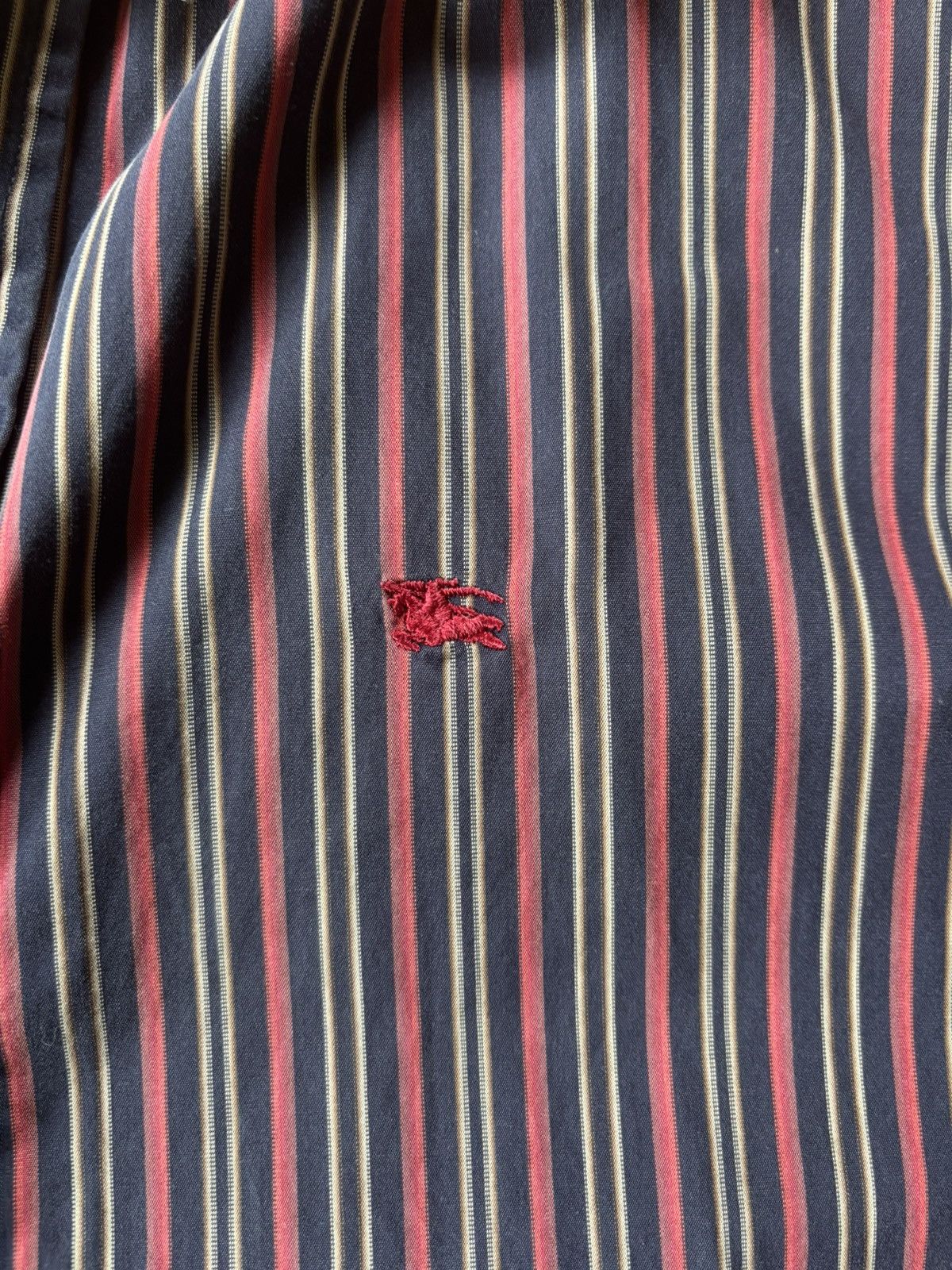 Burberry Oversized summer shirt with pinstripes and chest logo Size US XXL / EU 58 / 5 - 3 Thumbnail
