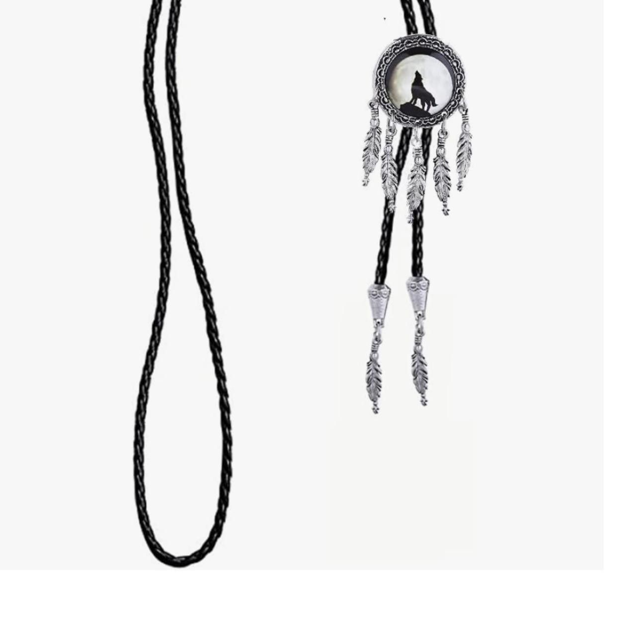 Other Leather Rope Wolf Bolo Tie Size ONE SIZE - 5 Thumbnail