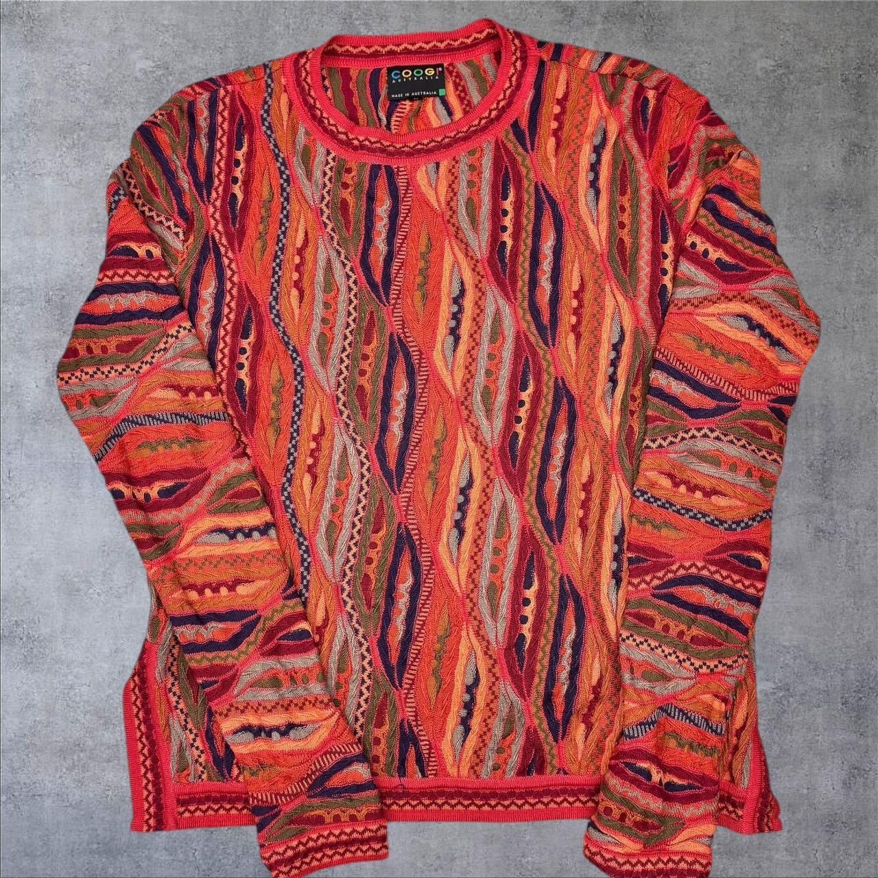 Coogi Vintage Red Orange Coogi Sweater Size US M / EU 48-50 / 2 - 1 Thumbnail