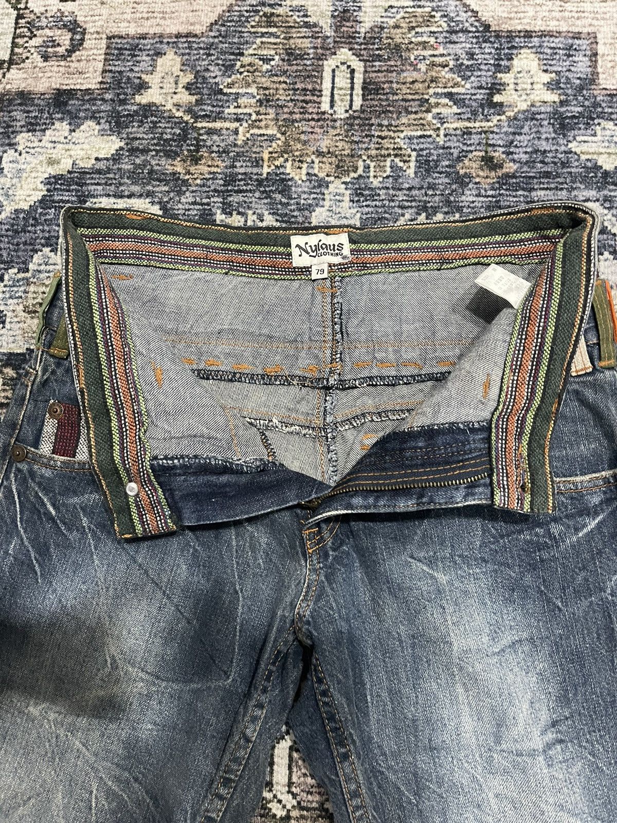 🔥Nylaus Hysteric Glamour Double Waist Multipocket Denim