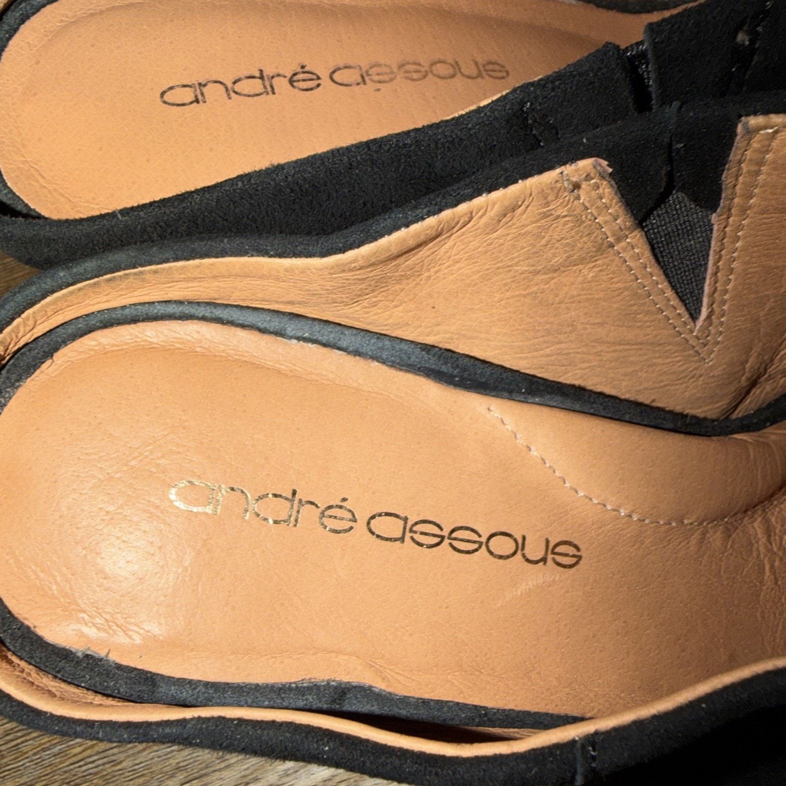 The Unbranded Brand Andre Assous Women's Black Slip On Heel Shoes Size 8 Size US 8 / IT 38 - 5 Thumbnail