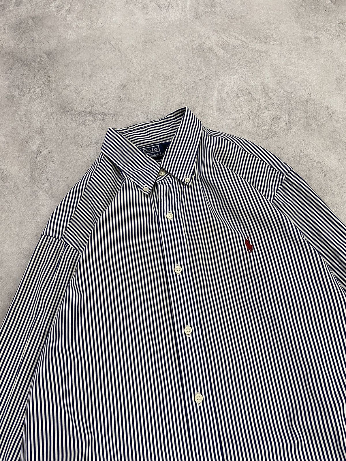 Polo Ralph Lauren 🦓 Vintage Shirt Button Up Polo Ralph Lauren STRIPED STYLE Size US L / EU 52-54 / 3 - 2 Thumbnail