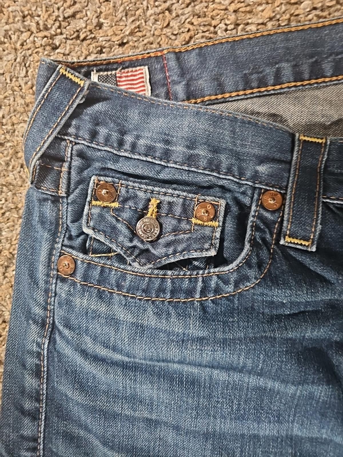 True Religion True Religion Jordan Sz 28 Flap Pockets Jeans Size 28" / US 6 / IT 42 - 2 Thumbnail