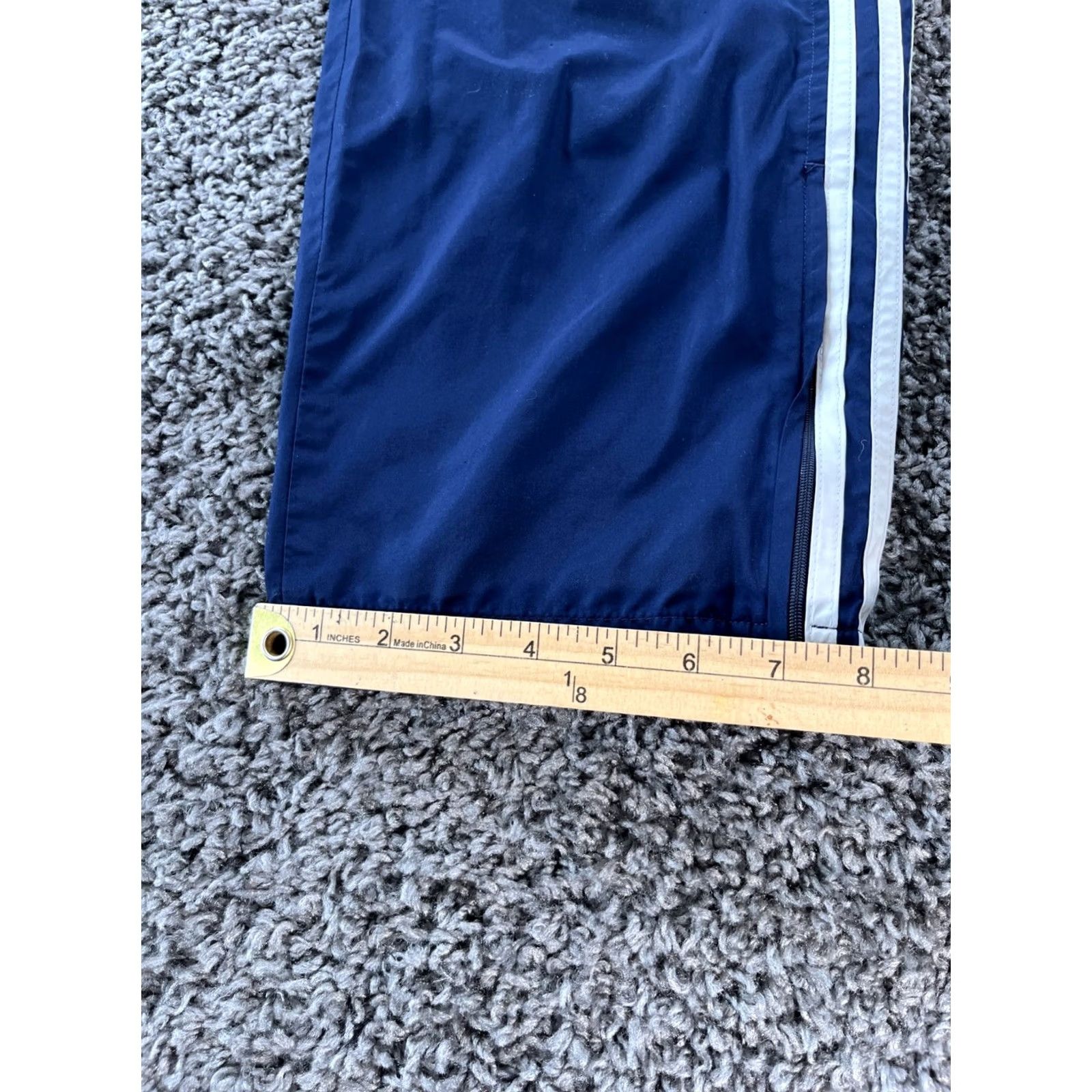 Adidas VINTAGE adidas Track Pants Mens L Blue 00s Distressed Baggy Pockets 70s Style Size US 33 - 3 Thumbnail