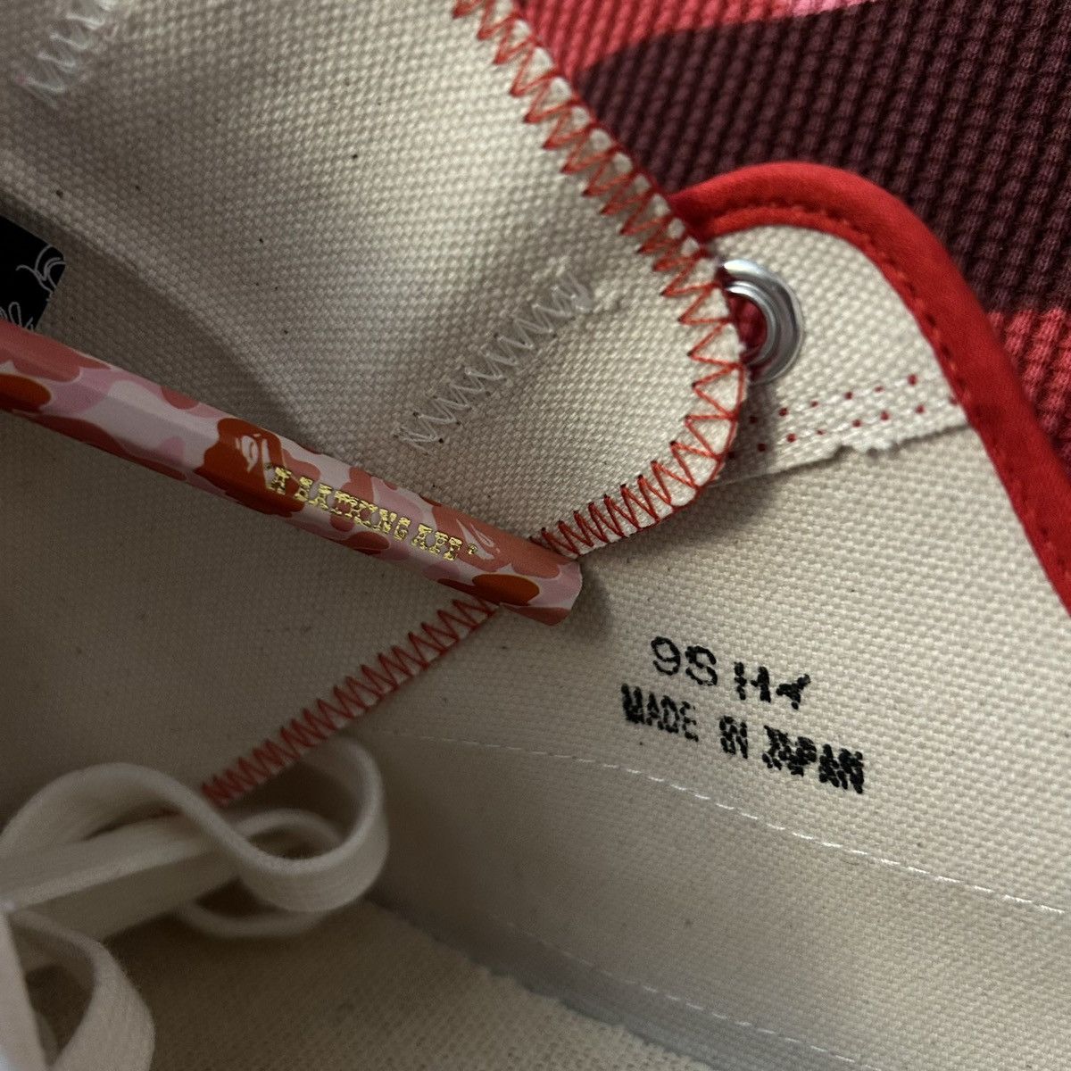 Bape BAPE Pink ABC Camo “Side Tape” APESTA Shoes Size US 9.5 / EU 42-43 - 10 Thumbnail