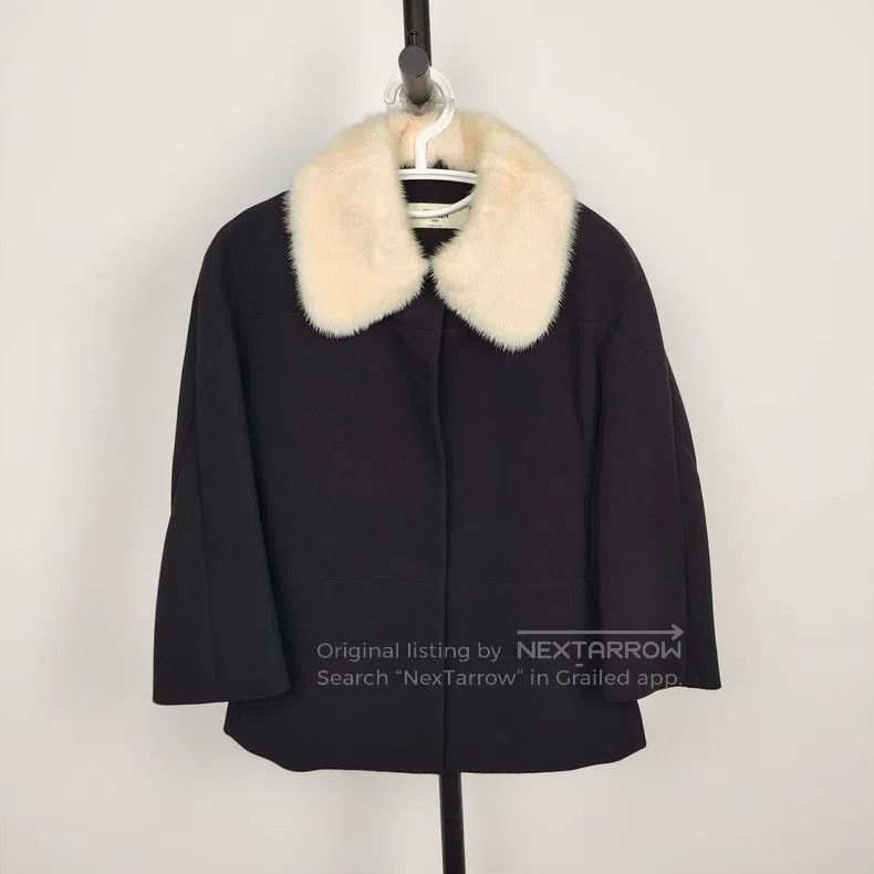 Fendi Fendi Black Cotton Collar Jacket Size XS / US 0-2 / IT 36-38 - 1 Thumbnail