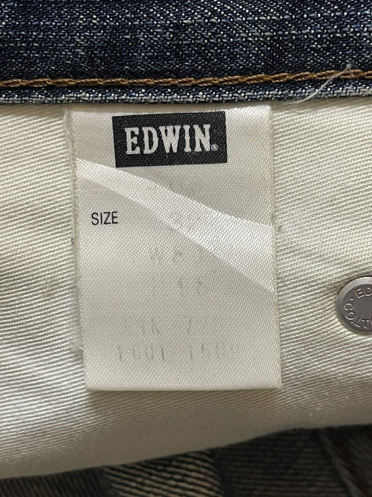 Edwin Vintage 90s Edwin 403 Faded Wash Distressed Loose Jeans Size US 32 / EU 48 - 10 Thumbnail