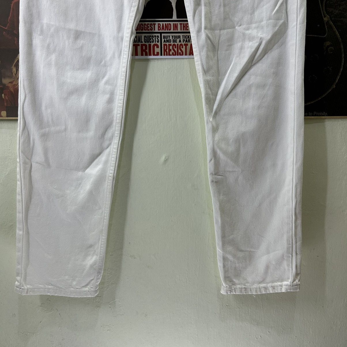 Levi's Vintage Levi’s 525 90s USA White Distressed Denim Size US 30 / EU 46 - 4 Thumbnail