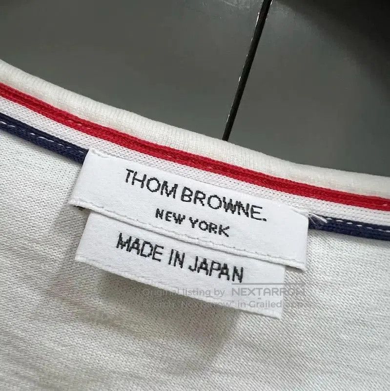 Thom Browne Thom Browne White Cotton Short Sleeve T-Shirt . Size XXS / US 00 / IT 34 - 3 Thumbnail