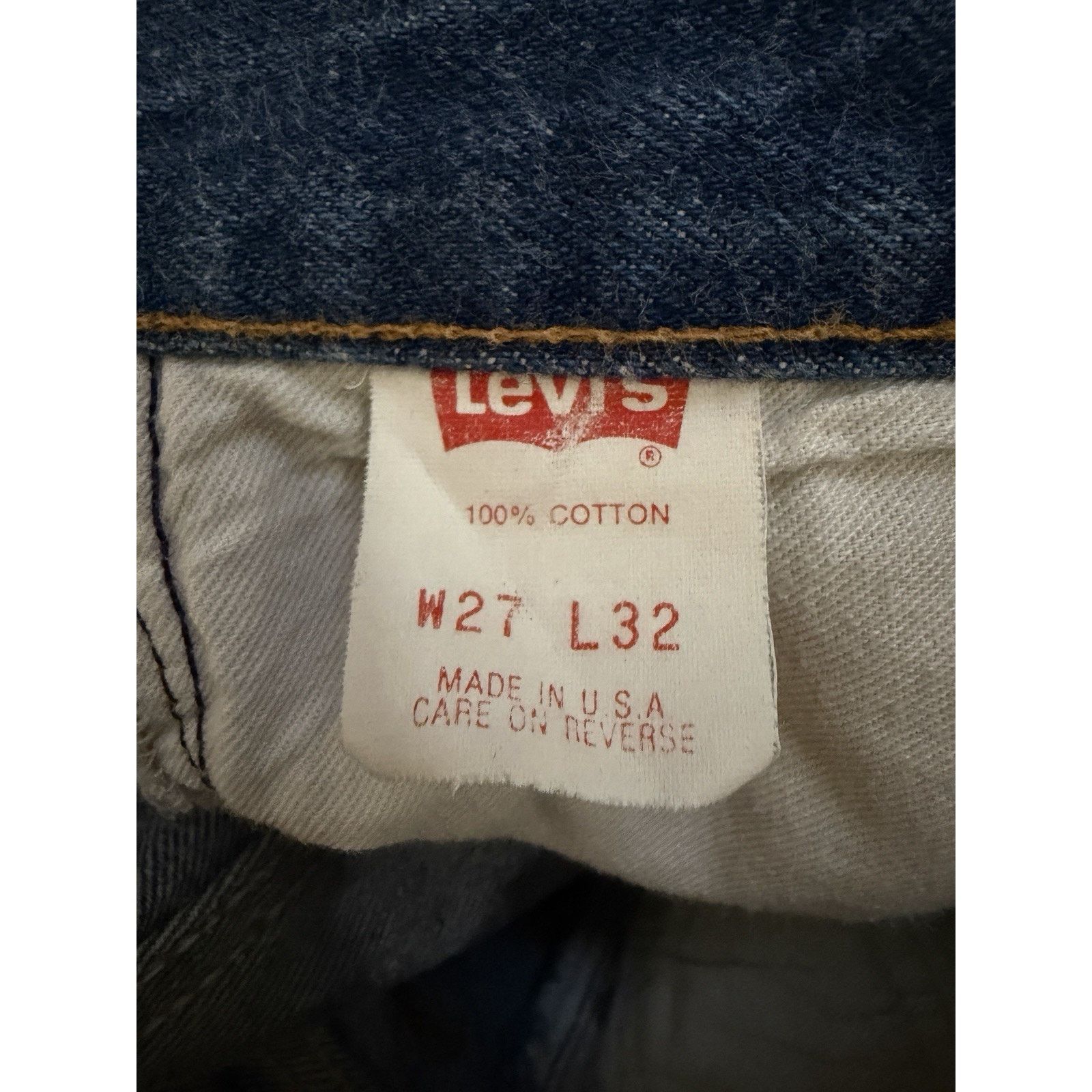 Levi's Vintage Levi’s 701 Jeans 27x31 Made USA Denim Button Fly Size US 27 - 5 Thumbnail