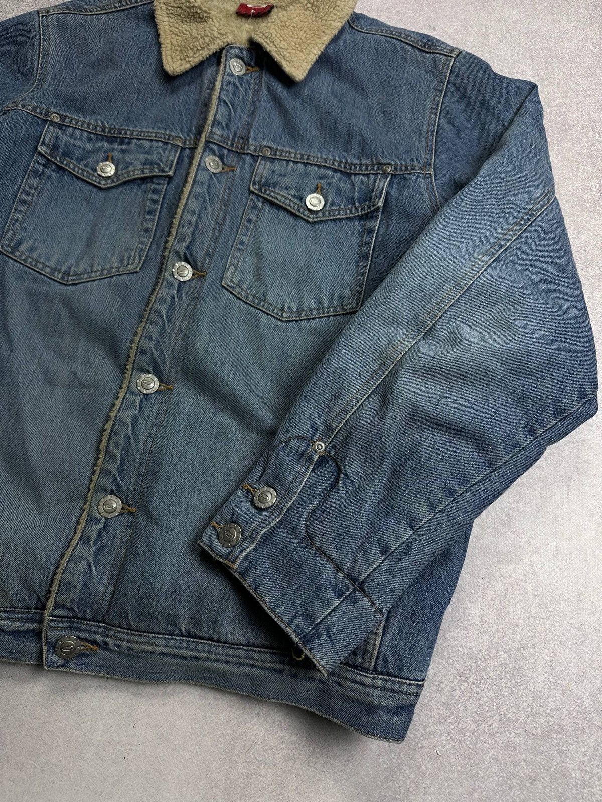Oakley Vintage Oakley Software Denim Sherpa Jacket Rare L Size US L / EU 52-54 / 3 - 6 Thumbnail
