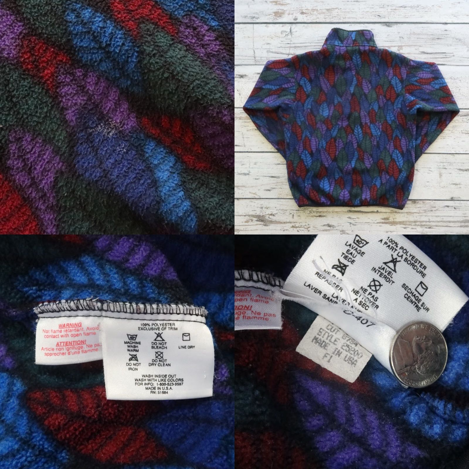 Patagonia VINTAGE Patagonia Synchilla Fleece Pullover Jacket Men XS Blue USA 90s Style Size US S / EU 44-46 / 1 - 9 Thumbnail