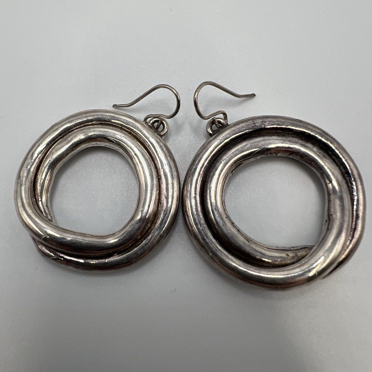 Vintage Huge Vintage Sterling Silver 925 Jewelry Stud Ear Earrings Size ONE SIZE - 7 Thumbnail