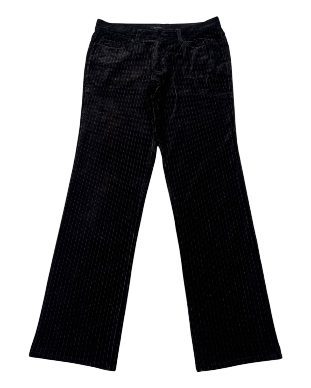 Burberry BURBERRY BLACK LABEL STRIPE VELVET TROUSER PANTS Size US 32 / EU 48 - 1 Thumbnail