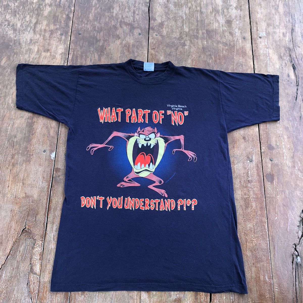 Anime Vintage 1996 Thrashed Faded Tazmania Warner Bros Rare Shirt Size US XL / EU 56 / 4 - 2 Thumbnail
