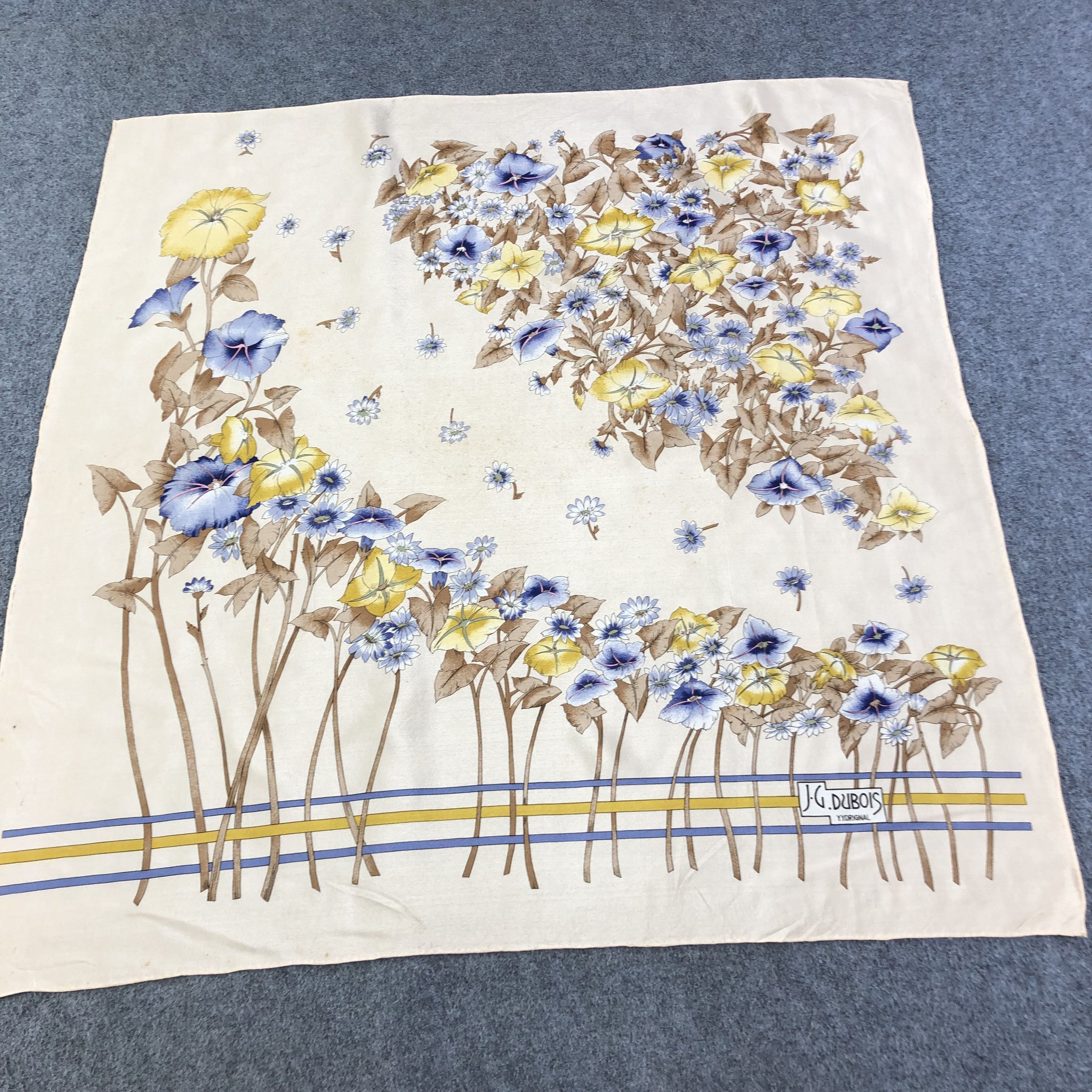 Vintage Vintage J.G Dubois Silk Scarf M633 Size ONE SIZE - 1 Thumbnail