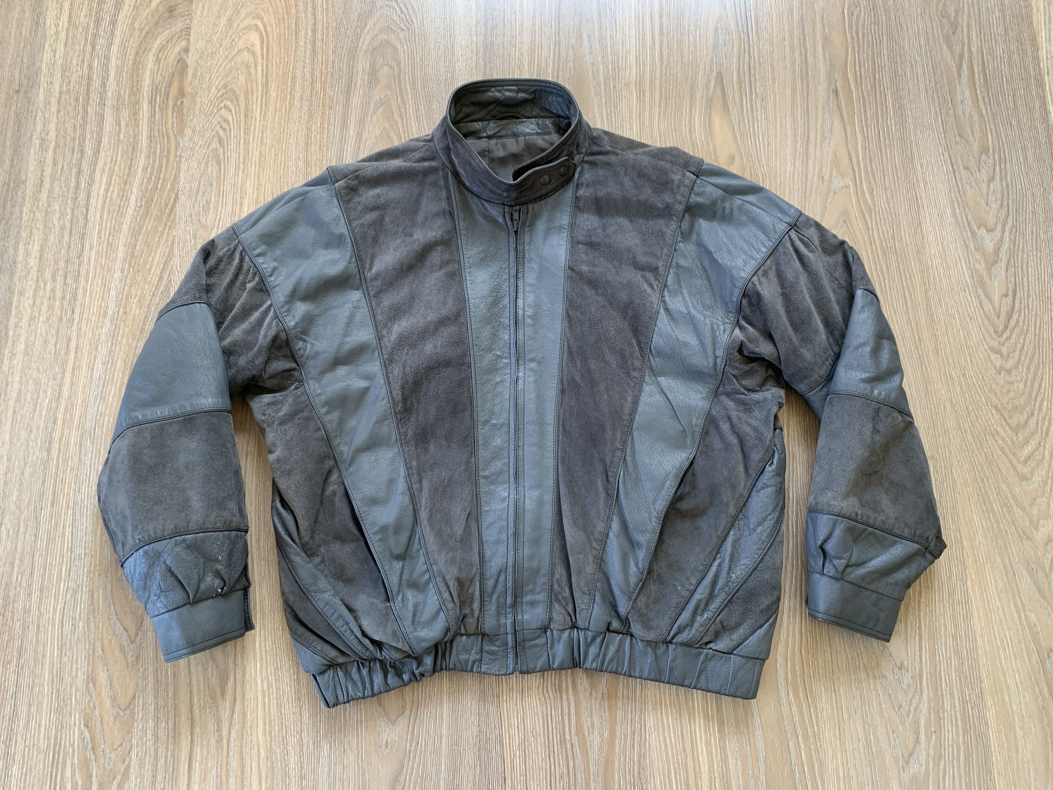 Genuine Leather × Vintage Mens Vintage Soft Leather Suede Combined Jacket Size US XL / EU 56 / 4 - 2 Thumbnail