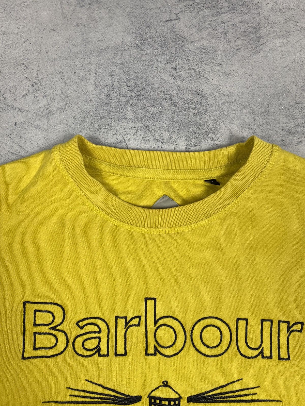 Barbour Barbour Beacon Big Logo Yellow Sweatshirt Size M Size US M / EU 48-50 / 2 - 5 Thumbnail