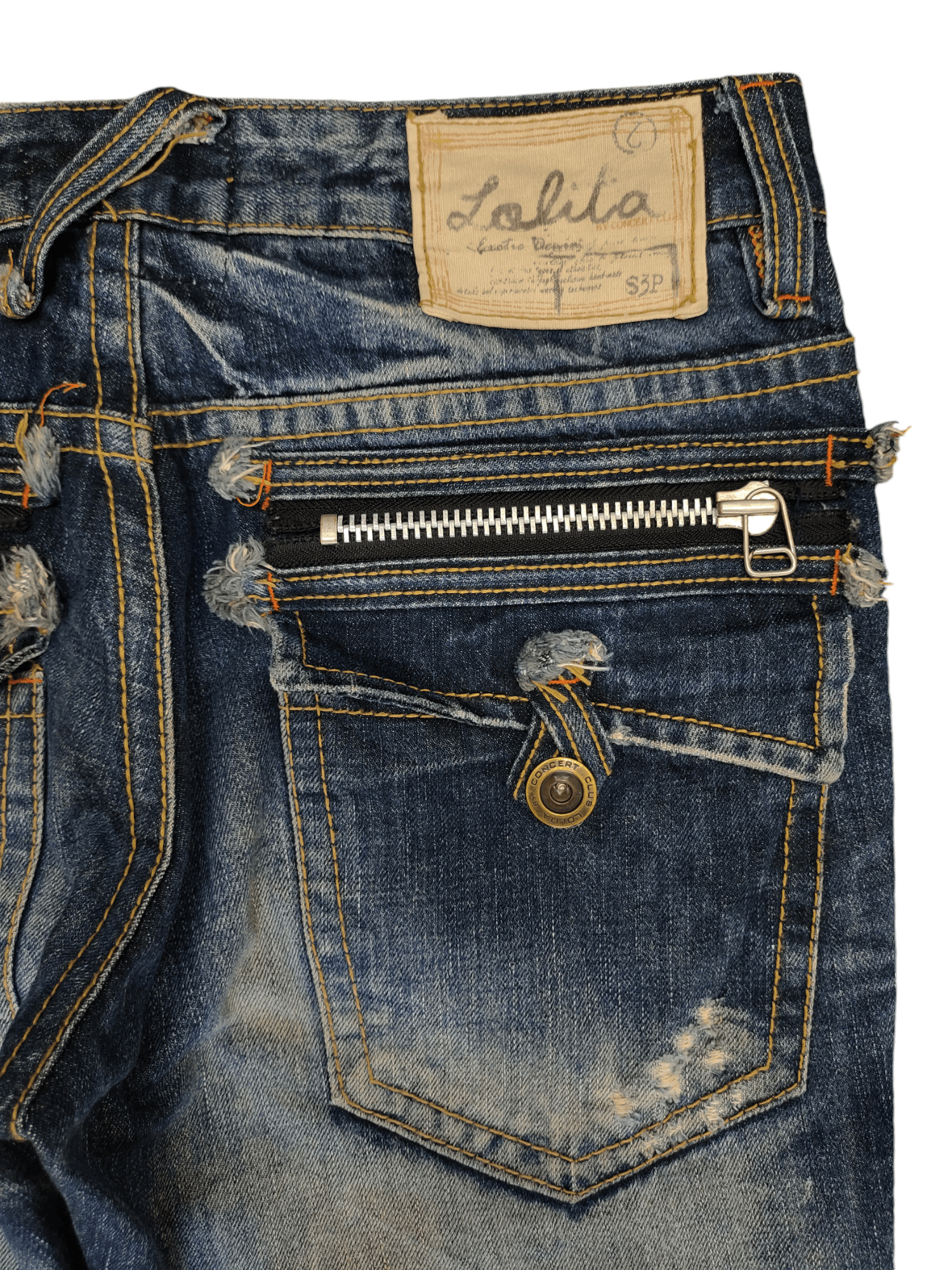 Le Grande Bleu (L.G.B.) Lolita By Yoshitomo Nara Clawmark Distress Faded Jeans Size US 30 / EU 46 - 15 Thumbnail