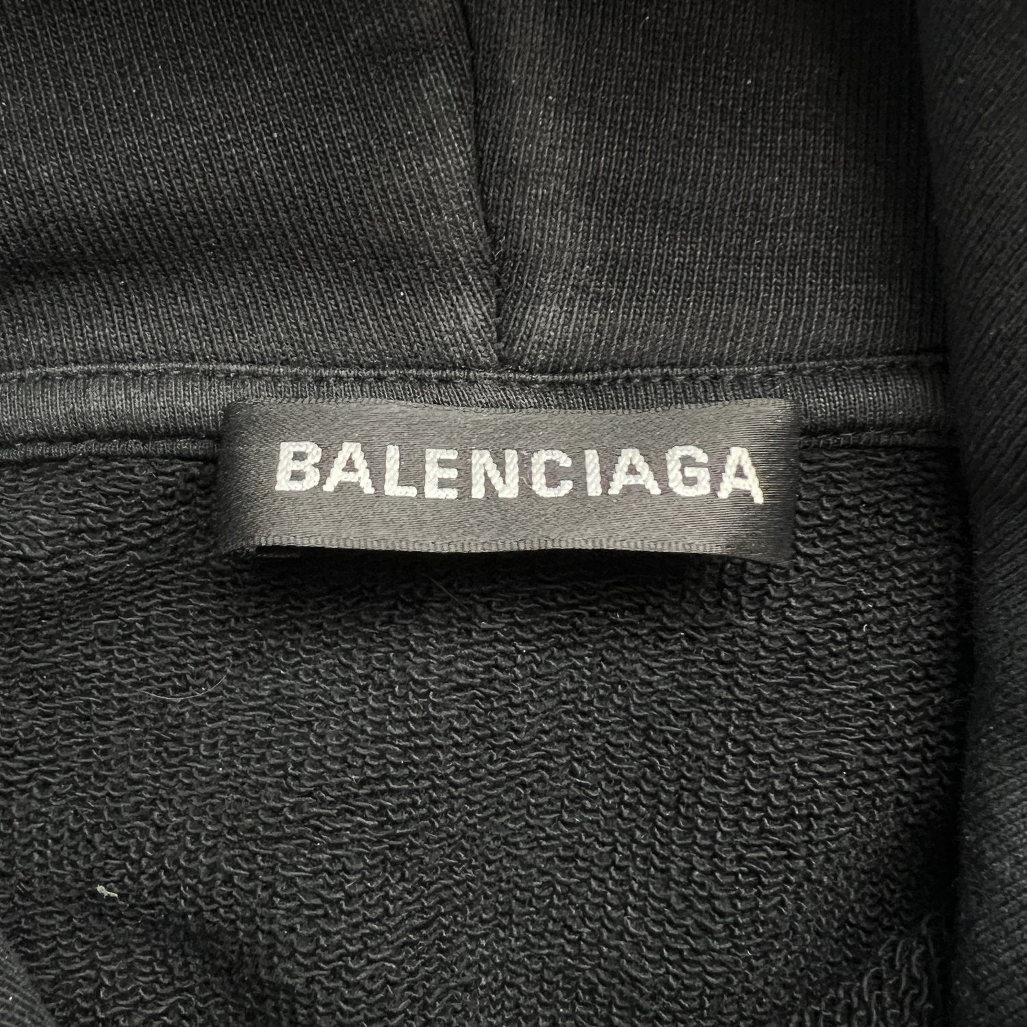 Balenciaga Balenciaga Black Back Logo Hoodie Size US XXS / EU 40 - 5 Thumbnail