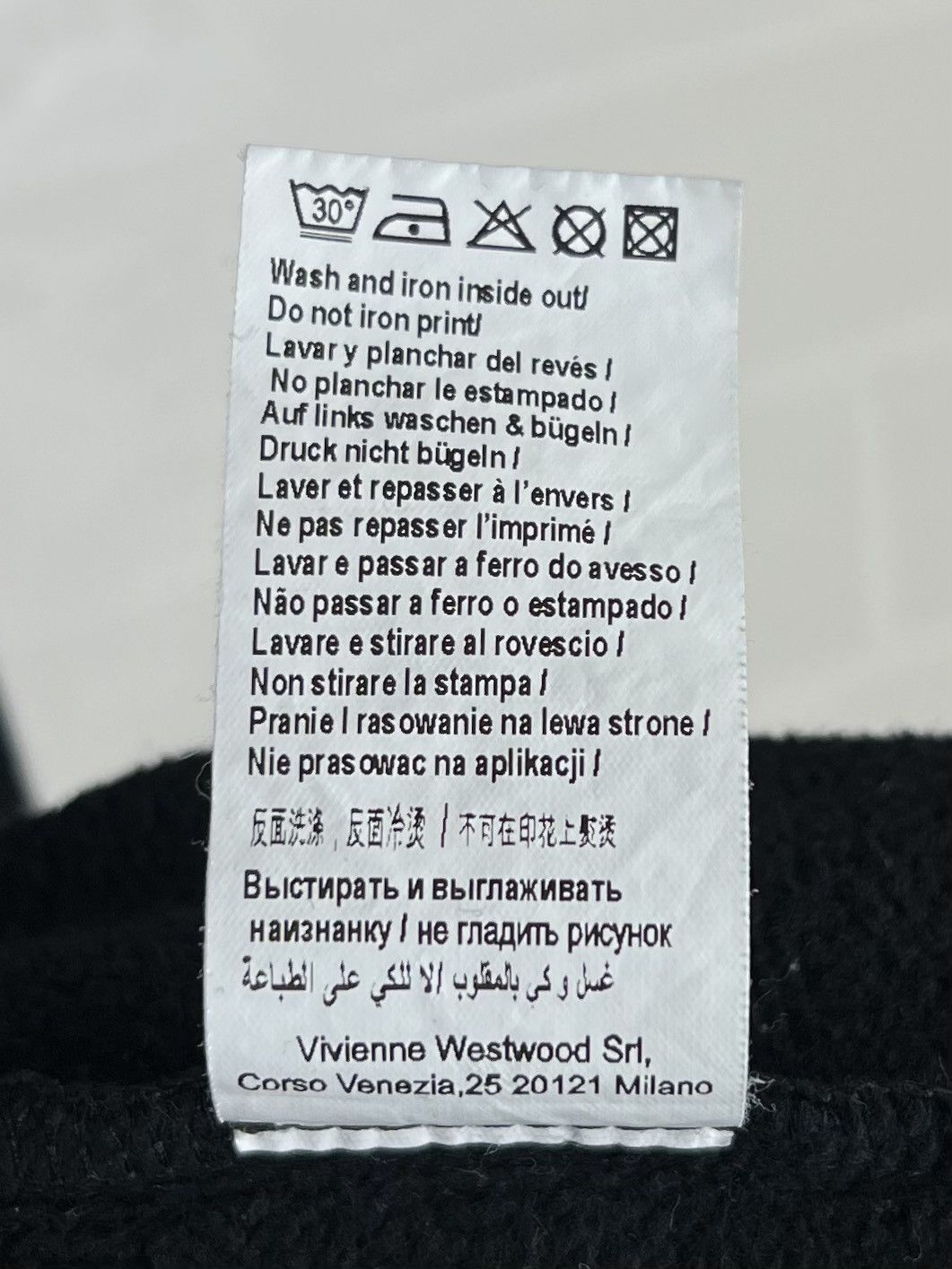 Vivienne Westwood VIVIENNE WESTWOOD Sweatshirt ANGLOMANIA Big Orb Logo Black Size US XS / EU 42 / 0 - 7 Thumbnail