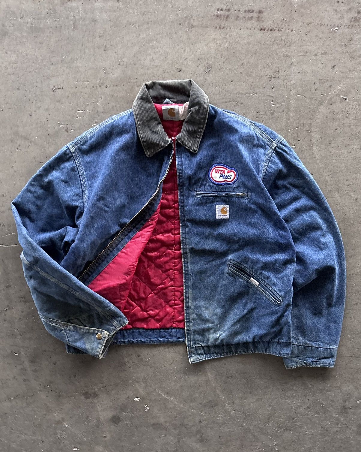 Carhartt × Vintage 80s Carhartt 8LJ Blue Denim Detroit Jacket