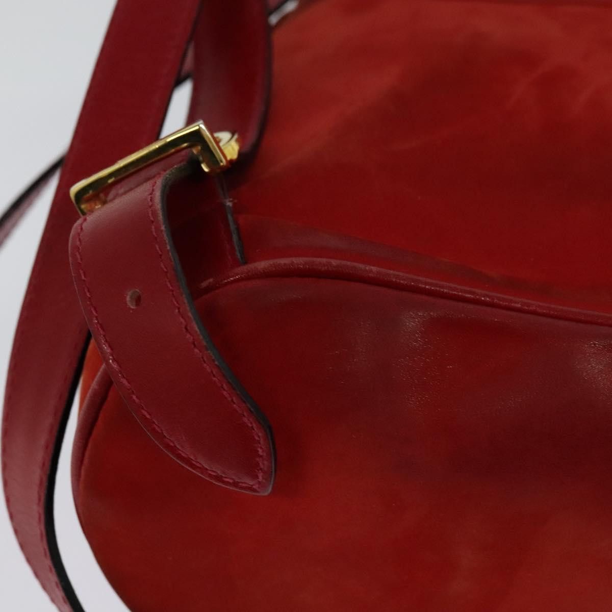 Salvatore Ferragamo Salvatore Ferragamo Backpack Suede Red Size ONE SIZE - 14 Thumbnail