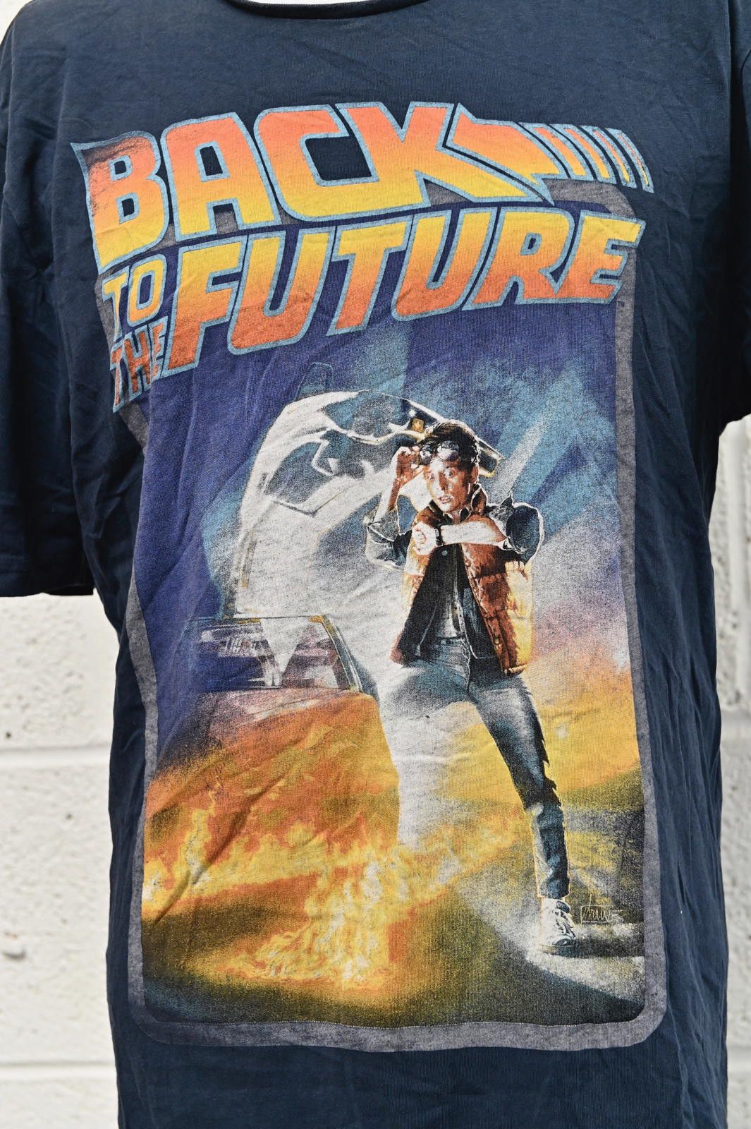 Designer Back to the Future Graphic T-Shirt Mens Size M Size US M / EU 48-50 / 2 - 2 Thumbnail