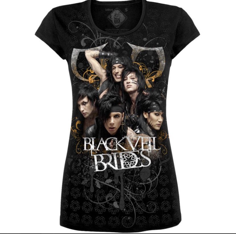 Band Tees Black Veil Brides Vintage Tunic 2 Side Metal Emo Punk Goth Size S / US 4 / IT 40 - 4 Thumbnail