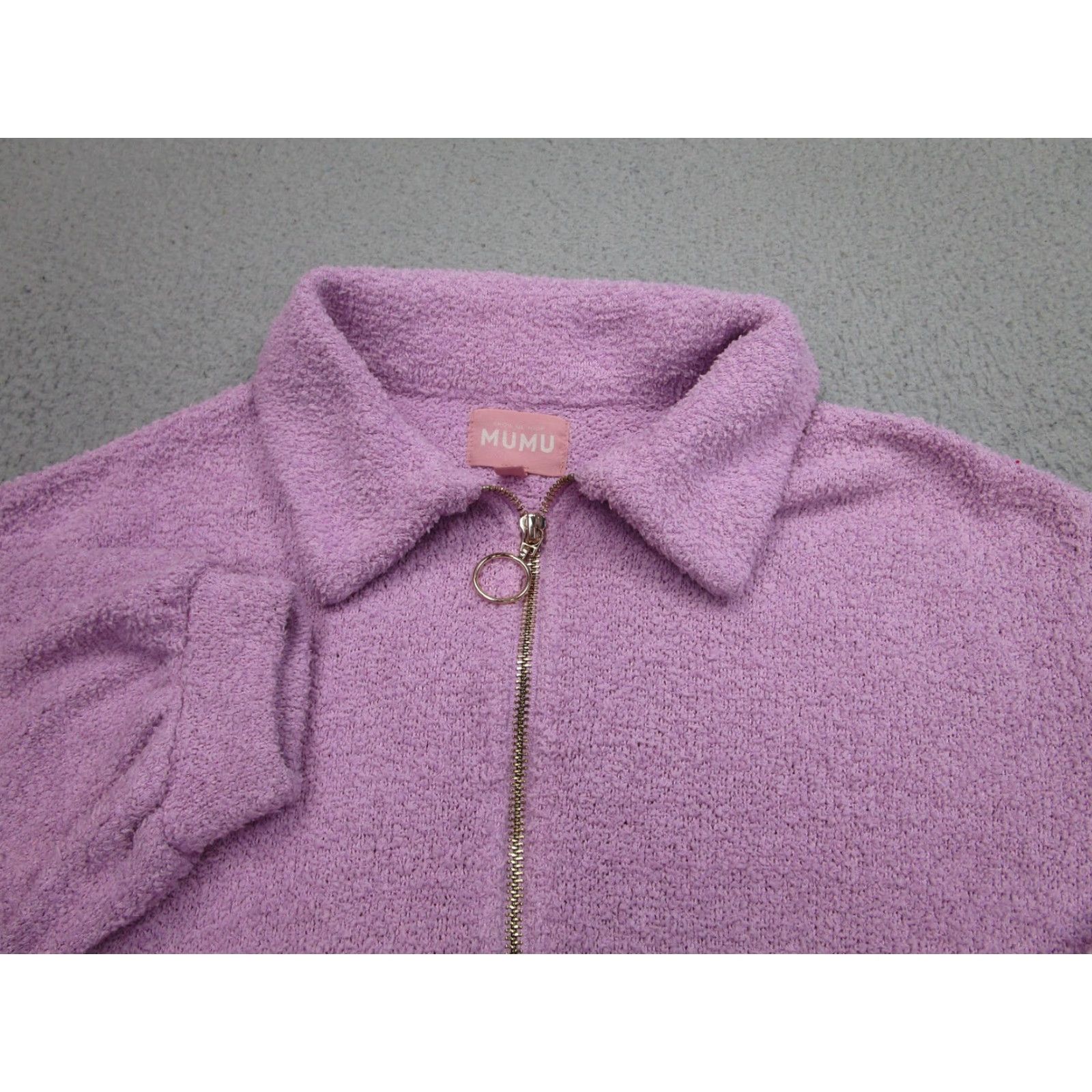 Show Me Your MuMu Show Me Your Mumu Sweater Womens M Purple Sadie Set 1/4 Zip Collared Pullover Size M / US 6-8 / IT 42-44 - 3 Thumbnail
