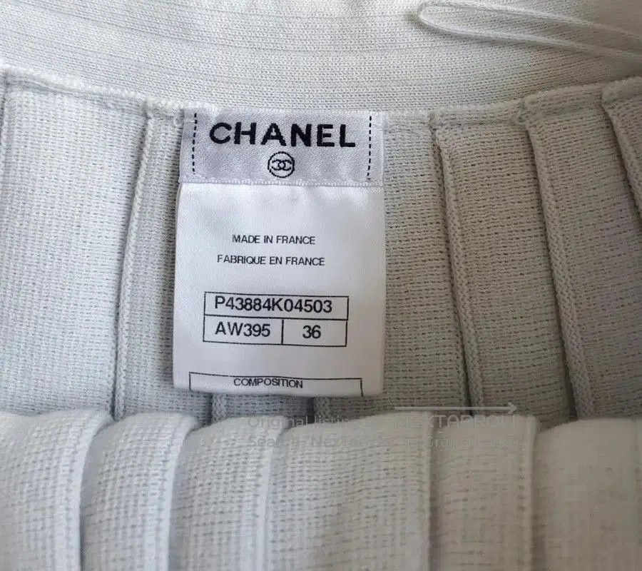 Chanel Chanel Striped Light Blue Pleated Skirt . Size 23" - 4 Thumbnail