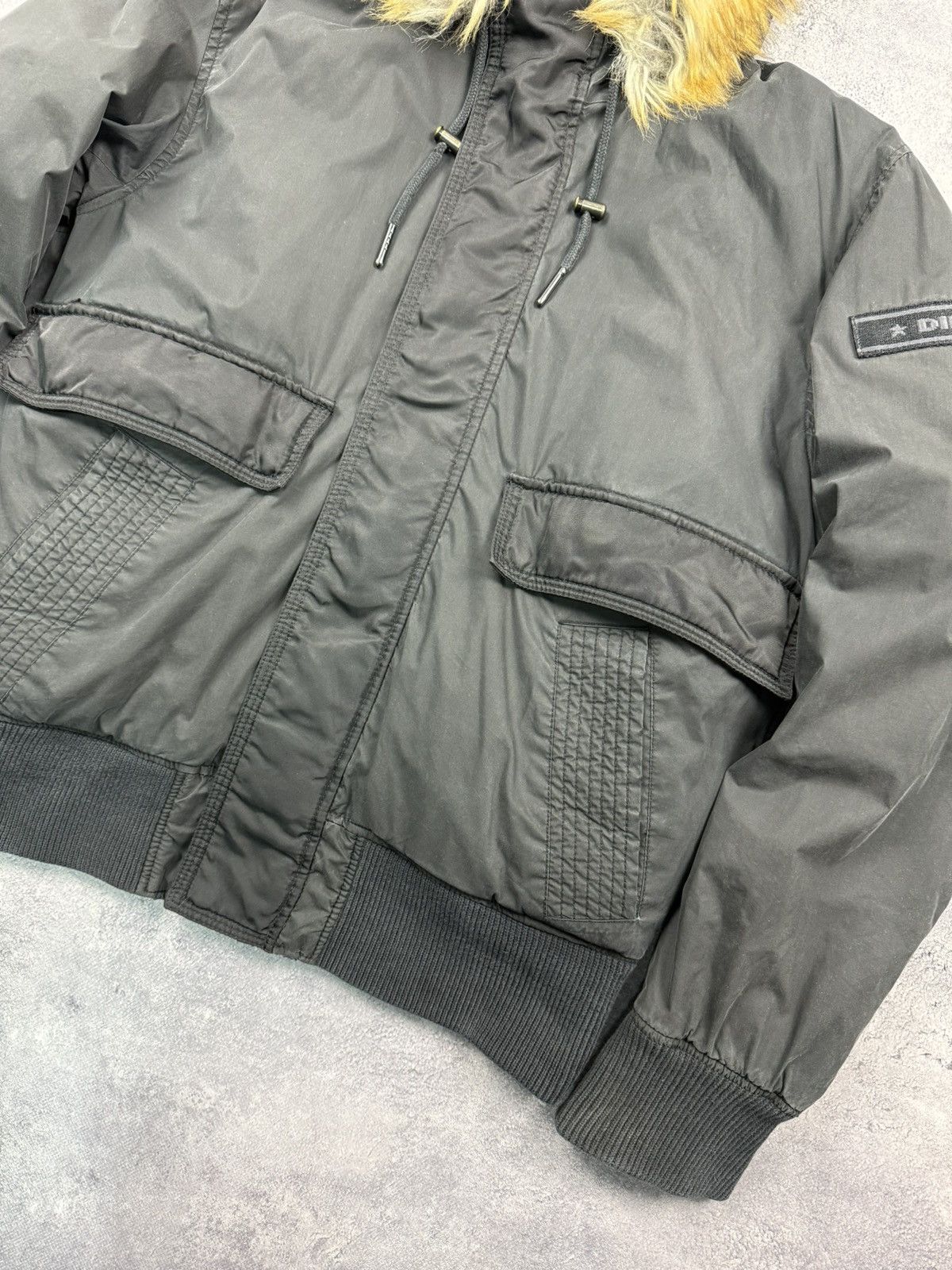 Diesel Diesel Y2K Fur Mohair Puffer Bomber Jacket Size US L / EU 52-54 / 3 - 10 Thumbnail
