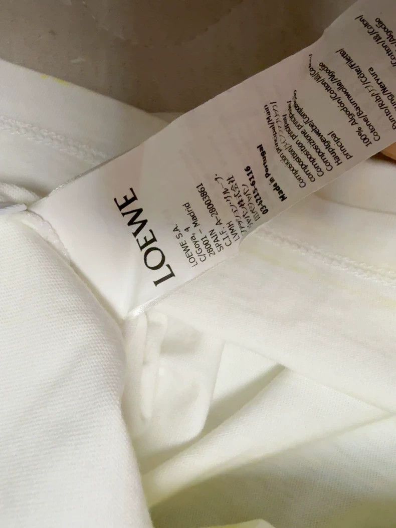 Loewe LOEWE Female letter logo large white short sleeve T-shirt Size S / US 4 / IT 40 - 4 Thumbnail