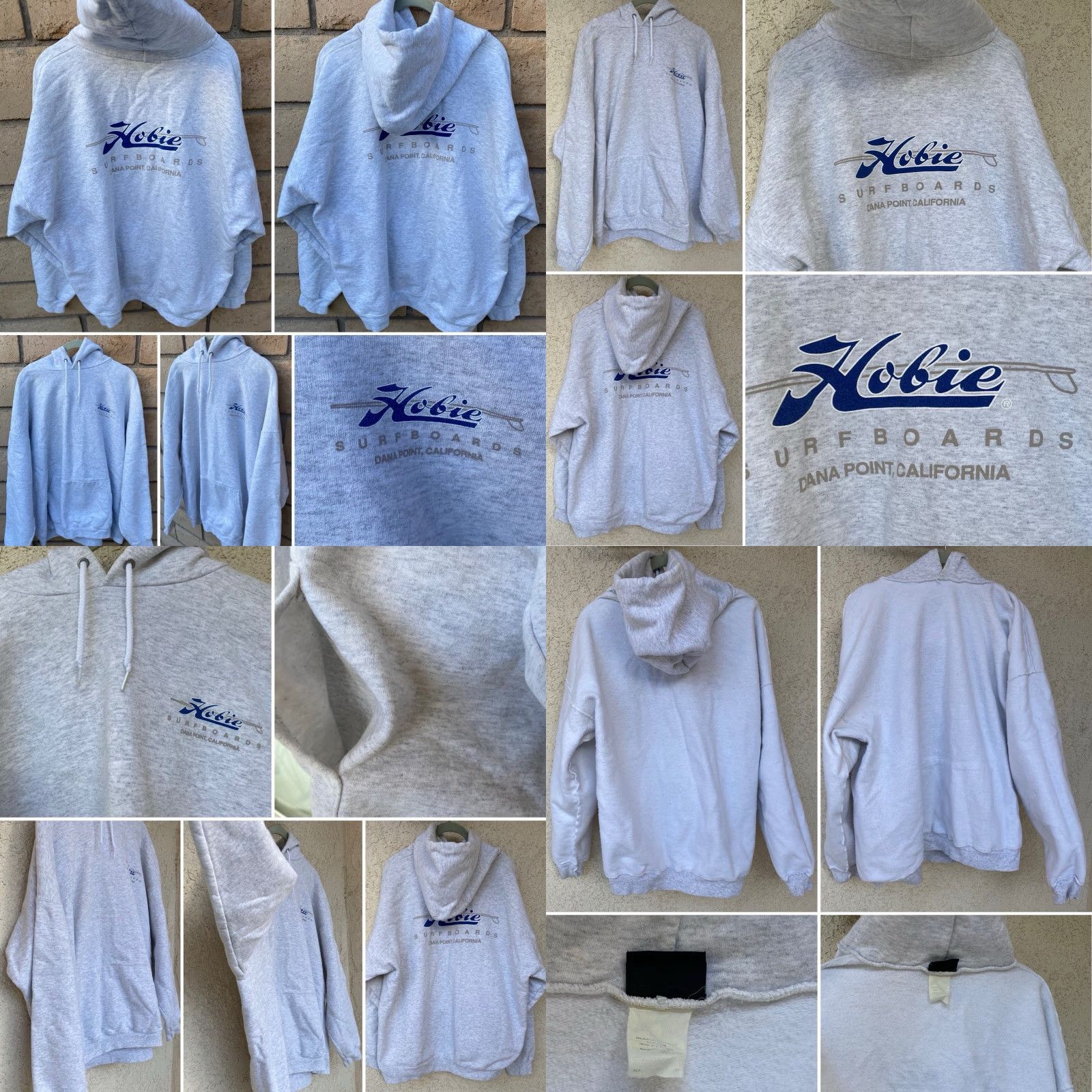 Vintage VINTAGE Hobie Surfboards Dana Point CA Hoodie Sweatshirt Gray Pullover XL 90s Mens Size US XL / EU 56 / 4 - 9 Thumbnail